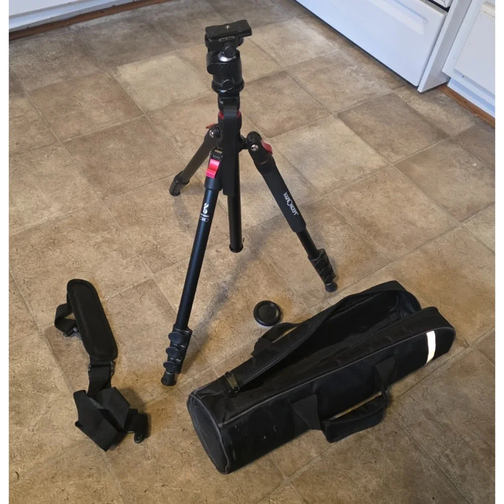 K&F Concept S210 Aluminum Camera Tripod w/ KF-28 Ball Head In Case